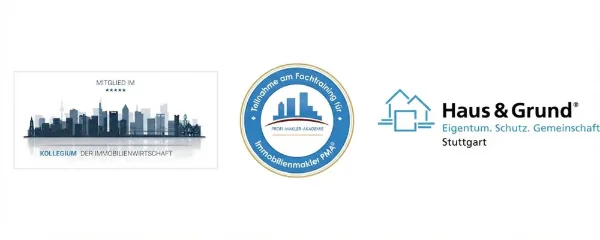 Mitglied im Kollegium der Immobilienwirtschaft, Fachtraining der Profi-Makler-Akademie (PMA) und Haus & Grund Stuttgart